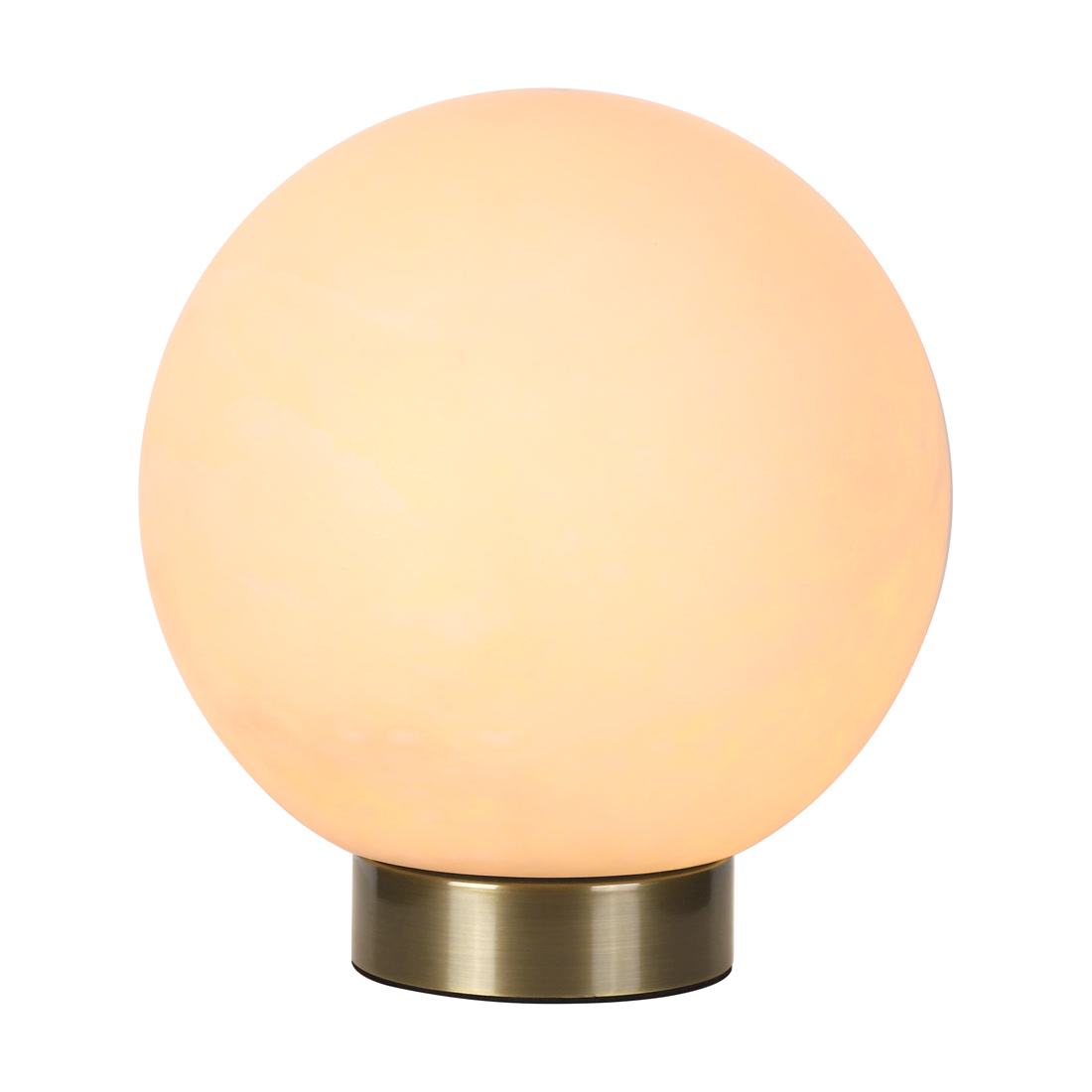 Twilight fog classic alabaster round pearl bedside table lamp